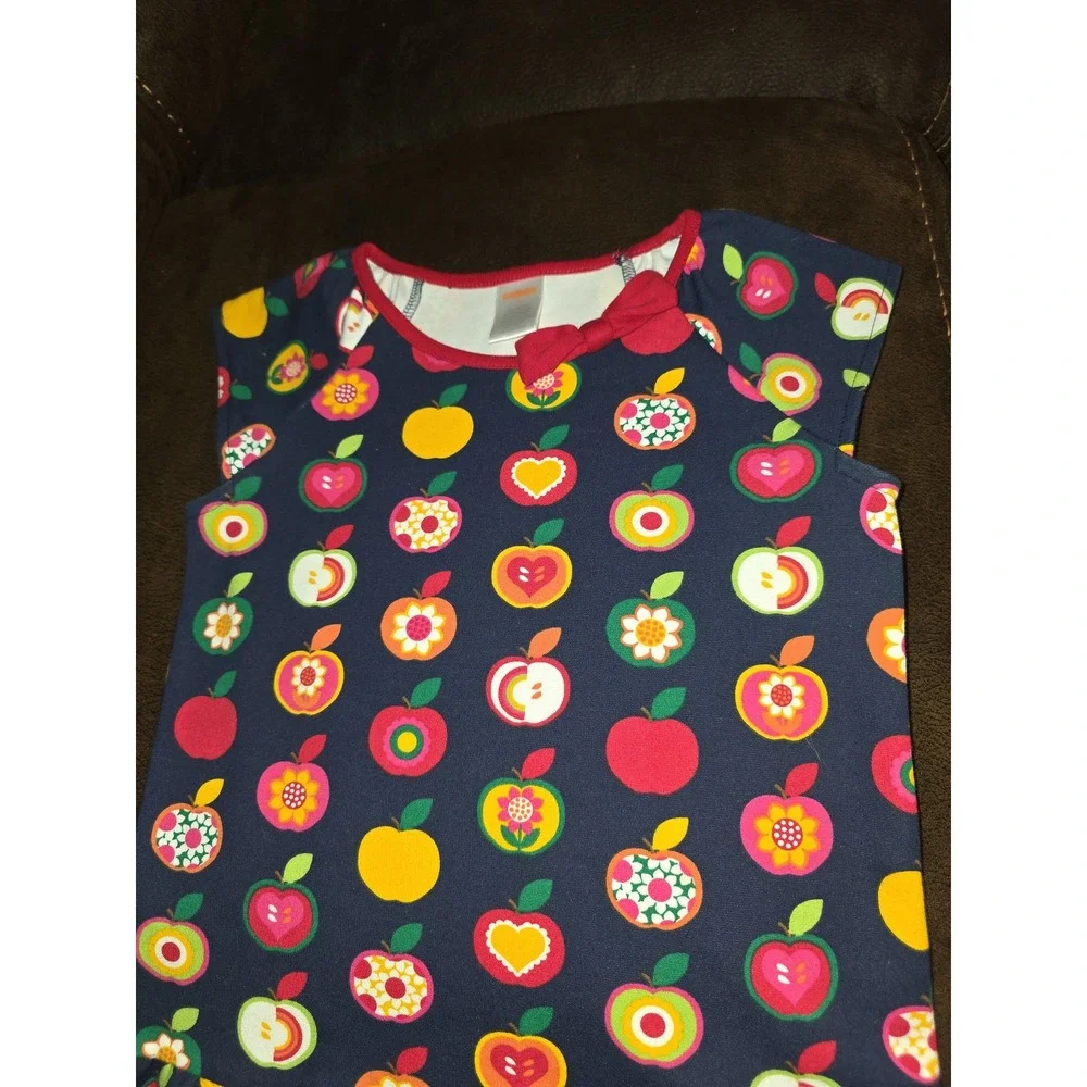 Gymboree apple orchard fall autumn dress apple farm size 7 back to school